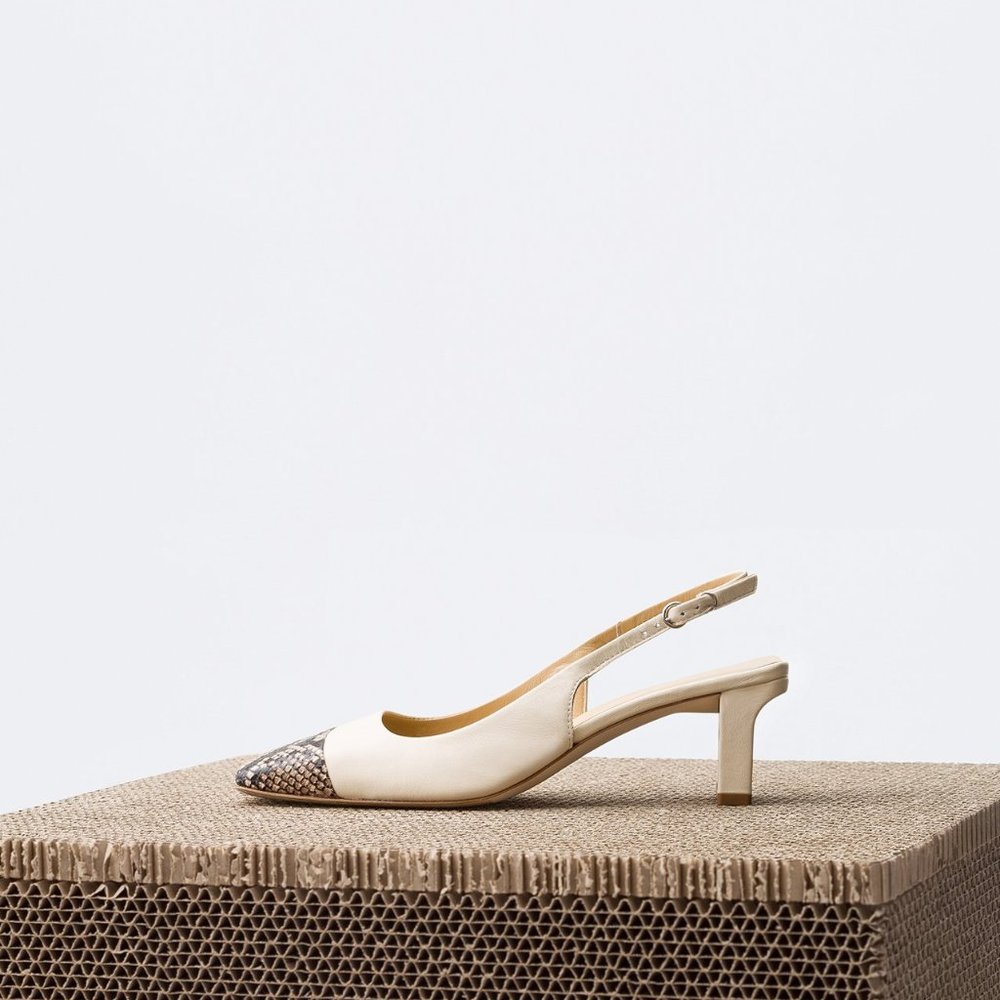 Aeyde DREW Creamy/Natural Python - Picture 2 of 4
